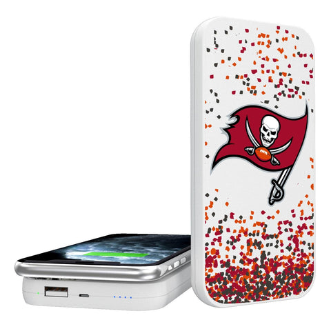 Tampa Bay Buccaneers Confetti 5000mAh Portable Wireless Charger-0