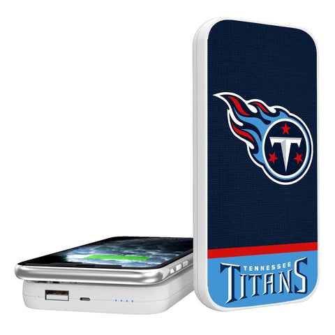 Tennessee Titans Solid Wordmark 5000mAh Portable Wireless Charger-0