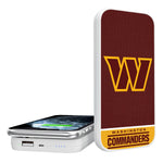 Washington Commanders Solid Wordmark 5000mAh Portable Wireless Charger-0