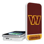 Washington Commanders Endzone Solid 5000mAh Portable Wireless Charger