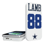CeeDee Lamb Dallas Cowboys 88 Ready 5000mAh Portable Wireless Charger