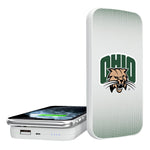 Ohio University Bobcats Linen 5000mAh Portable Wireless Charger-0