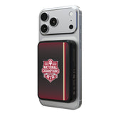 Indiana University Hoosiers 2025 College Football Playoff National Champion Wireless Mag Power Bank
