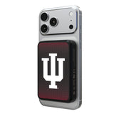 Indiana University Hoosiers Linen Wireless Mag Power Bank