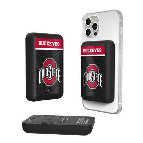 Ohio State University Buckeyes Endzone Plus Wireless Mag Power Bank