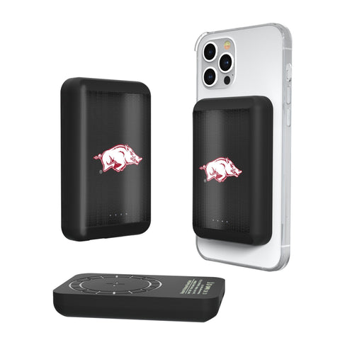 University of Arkansas Fayetteville Razorbacks Linen Wireless Mag Power Bank