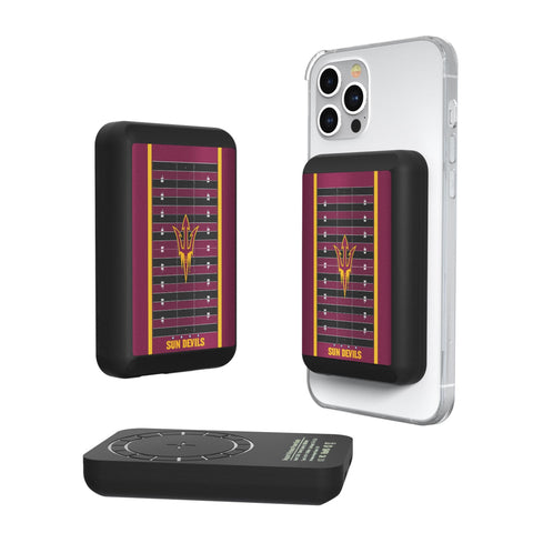 Arizona State University Sun Devils Field Wireless Mag Power Bank-0