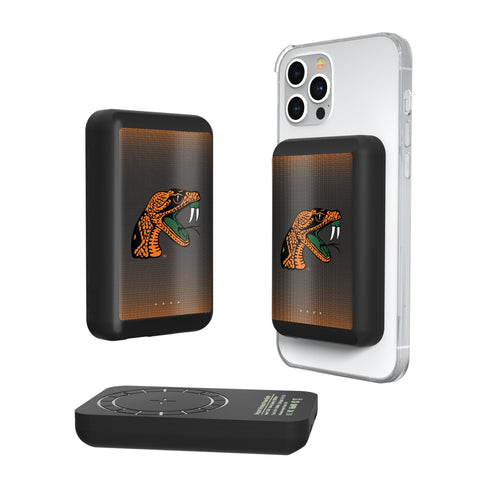 Florida A&M University Rattlers Linen Wireless Mag Power Bank