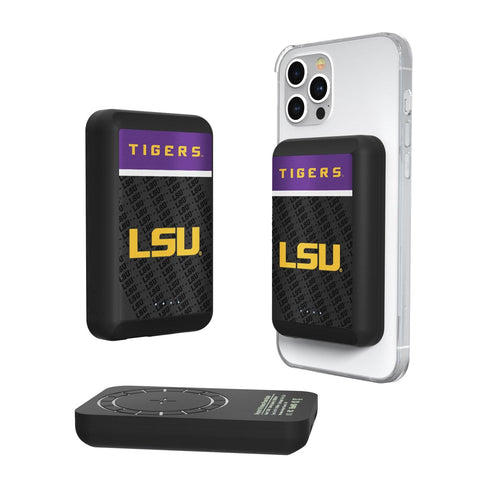 Louisiana State University Tigers Endzone Plus Wireless Mag Power Bank-0