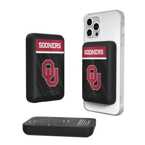 Oklahoma Sooners Endzone Plus Wireless Mag Power Bank-0