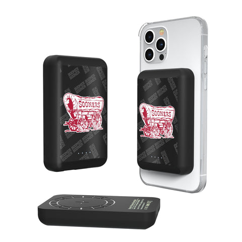 University of Oklahoma Sooners Quadtile Wireless Mag Power Bank