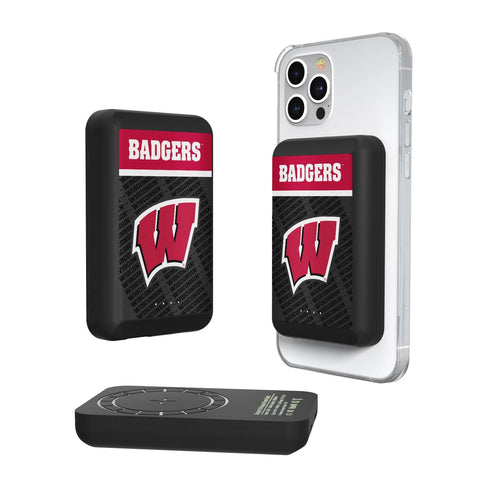 Wisconsin Badgers Endzone Plus Wireless Mag Power Bank-0