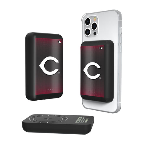 Cincinnati Reds Linen Wireless Mag Power Bank-0