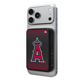 Los Angeles Angels Linen Wireless Mag Power Bank