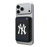 New York Yankees Linen Wireless Mag Power Bank
