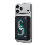 Seattle Mariners Linen Wireless Mag Power Bank