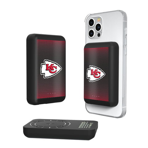 Kansas City Chiefs Linen Wireless Mag Power Bank