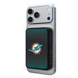 Miami Dolphins Linen Wireless Mag Power Bank