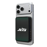 New York Jets Linen Wireless Mag Power Bank