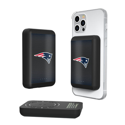 New England Patriots Linen Wireless Mag Power Bank