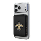 New Orleans Saints Linen Wireless Mag Power Bank