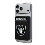 Las Vegas Raiders Endzone Plus Wireless Mag Power Bank