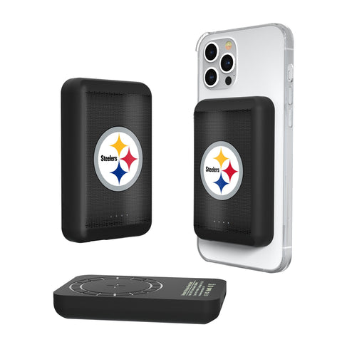 Pittsburgh Steelers Linen Wireless Mag Power Bank