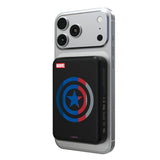 Marvel Avengers Captain America Sigil Wireless Mag Power Bank