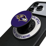 Baltimore Ravens Personalized Endzone Solid PopSockets Magnetic Phone Grip and Stand
