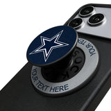 Dallas Cowboys Personalized Endzone Solid PopSockets Magnetic Phone Grip and Stand
