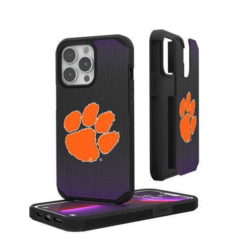 Clemson University Tigers Linen Rugged Phone Case