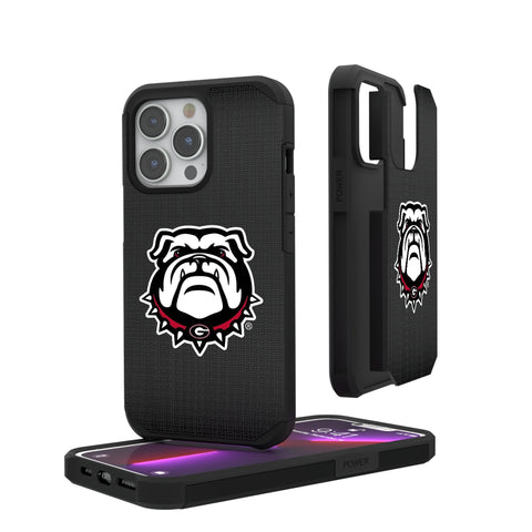 University of Georgia Bulldogs Uga Linen Rugged Phone Case for Apple iPhone