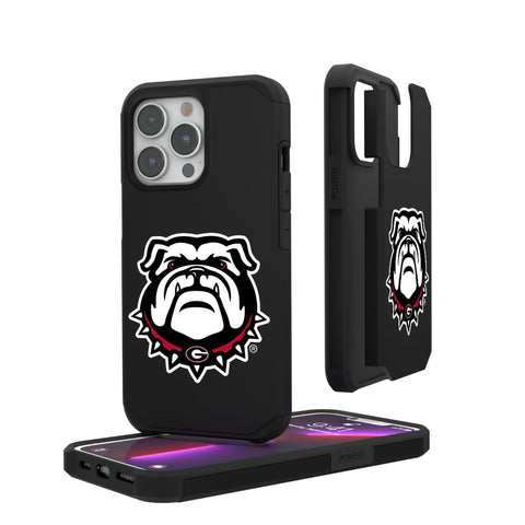 University of Georgia Bulldogs Uga Quadtile Rugged Phone Case for Apple iPhone
