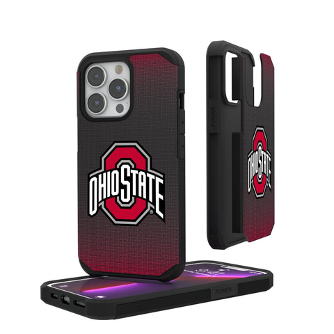 Ohio State University Buckeyes Linen Rugged Phone Case