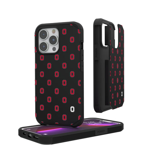Ohio State University Buckeyes Fashion Pattern Rugged Phone Case for Apple iPhone