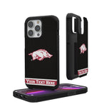 University of Arkansas Fayetteville Razorbacks Personalized Stripe Rugged Phone Case for Apple iPhone