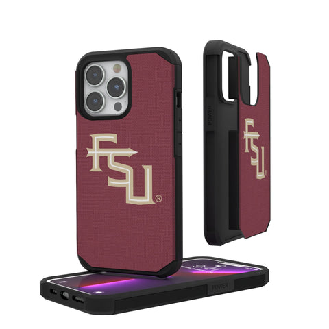 Florida State University Seminoles Athletic Wordmark Solid Rugged Phone Case