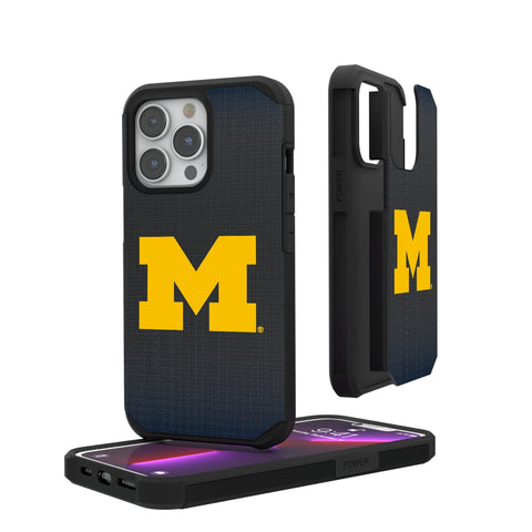 University of Michigan Wolverines Linen Rugged Phone Case