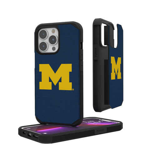 University of Michigan Wolverines Solid Rugged Phone Case