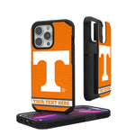 University of Tennessee Volunteers Personalized Stripe Rugged Phone Case for Apple iPhone