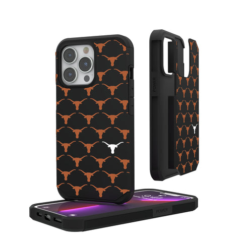 University of Texas Longhorns Fashion Pattern Rugged Phone Case for Apple iPhone-0