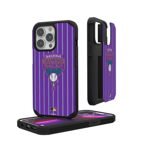 Arizona Diamondbacks 1999-2006 - Cooperstown Collection Pinstripe Rugged Phone Case