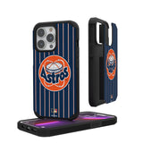 Houston Astros 1977-1993 - Cooperstown Collection Pinstripe Rugged Phone Case