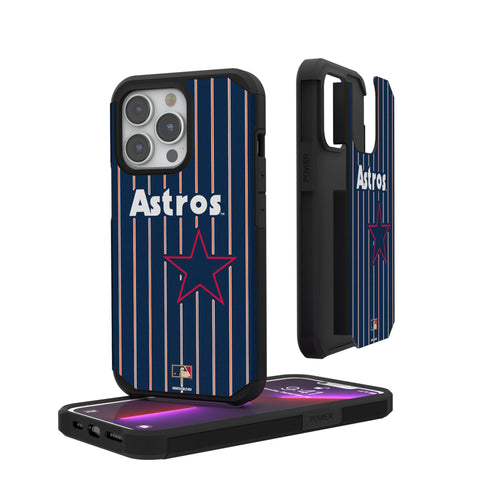 Houston Astros 1975-1981 - Cooperstown Collection Pinstripe Rugged Phone Case