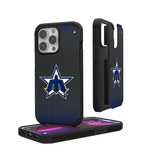 Seattle Mariners 1981-1986 - Cooperstown Collection Linen Rugged Phone Case