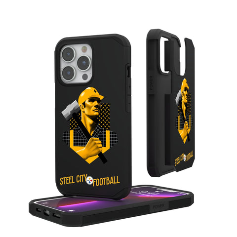 Pittsburgh Steelers 2024 Illustrated Limited Edition Rugged Phone Case-0