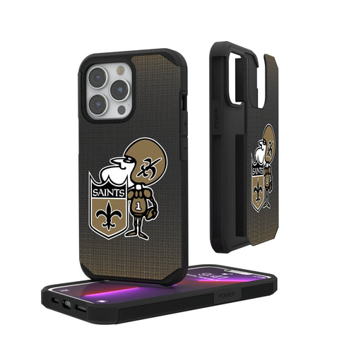 New Orleans Saints Historic Collection Linen Rugged Phone Case
