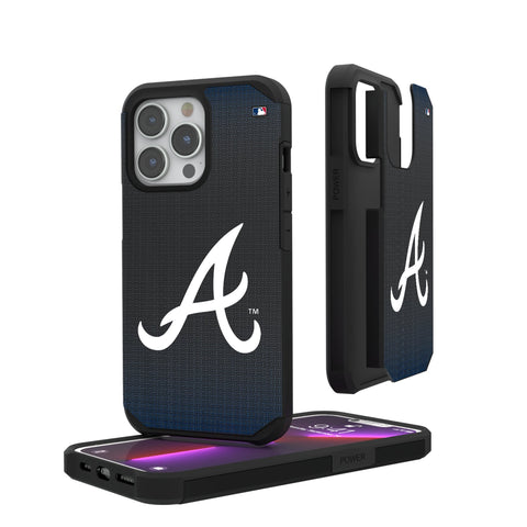 Atlanta Braves Linen Rugged Phone Case