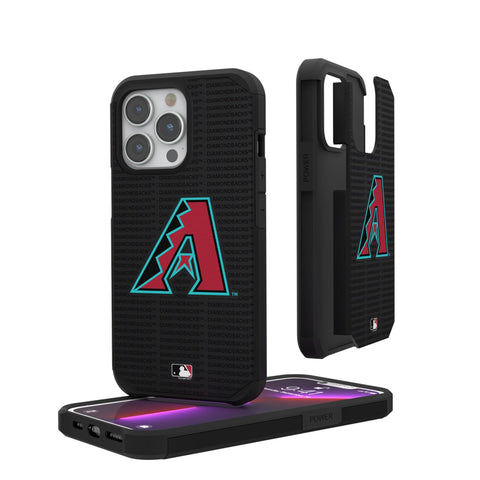 Arizona Diamondbacks Text Backdrop Rugged Phone Case