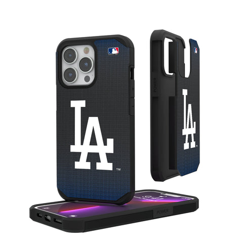 LA Dodgers Linen Rugged Phone Case for Apple iPhone